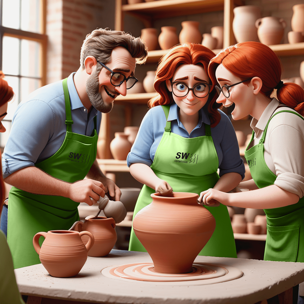 00368-2066247085-3657-a group of work colleagues at a pottery master class,pixar,